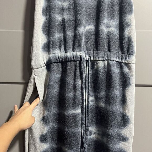 YFB Young Fabulous Broke Racerback Tie Waist Terry Knit Jumpsuit Tie Dye Medium - Picture 3 of 8